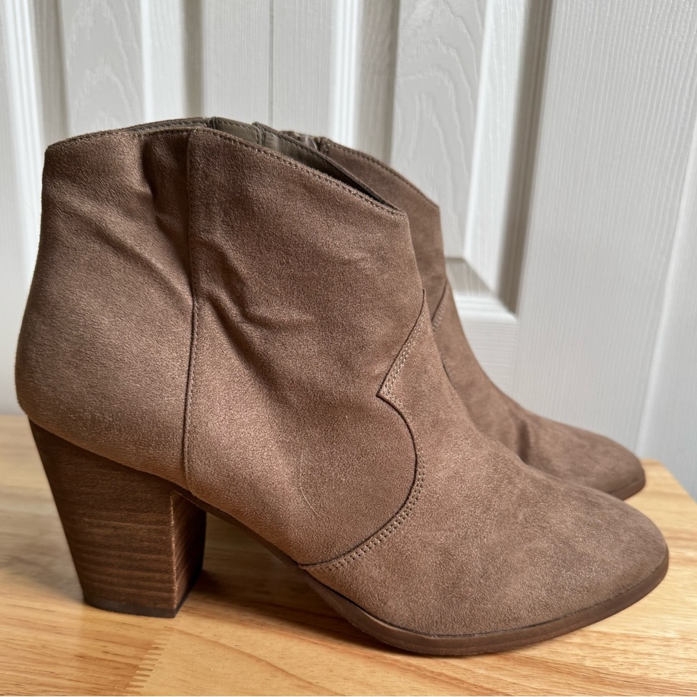 BP Suede Booties - Brown - Women’s 12